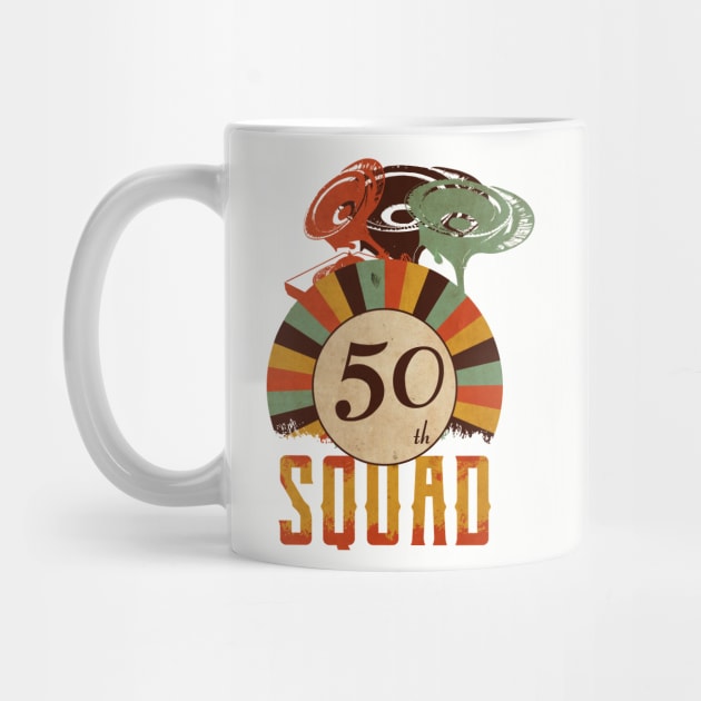 50th anniversary music squad, birthday gift vintage by Degiab